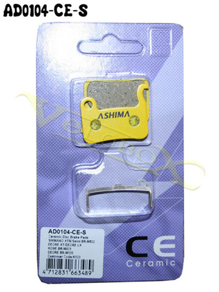 Колодки керамические с пруж. для диск тормозов SHIMANO XTR (BR-M975/M966/M965); DEORE (BR-M535); SLA