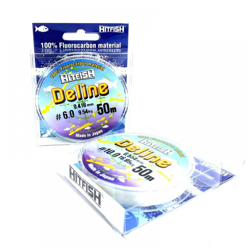 Леска флюорокарбон Hitfish Deline 50м