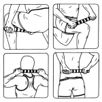 Массажер пластик «Скалка ребристая» 44*4 см, микс