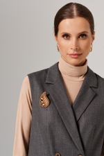 8394 Брошь (коричневый)