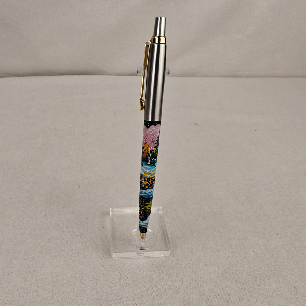 Ручка Parker "Русская природа. Весна" с ручной росписью Палех
