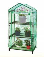 Парник балконный МегаСад 3 полки 69x49см h125см, ПЭ армированный