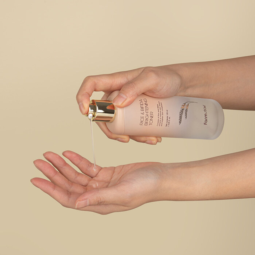 FarmStay Восстанавливающий тонер для лица с бифидобактериями Rice & Bifida Brightening Toner