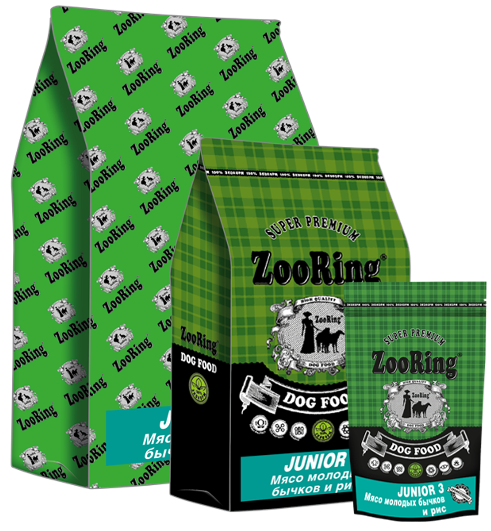 ZooRing Junior 3 Мясо молодых бычков 2 кг