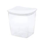 Емкость для сыпучих продуктов квадратная 1л Белый