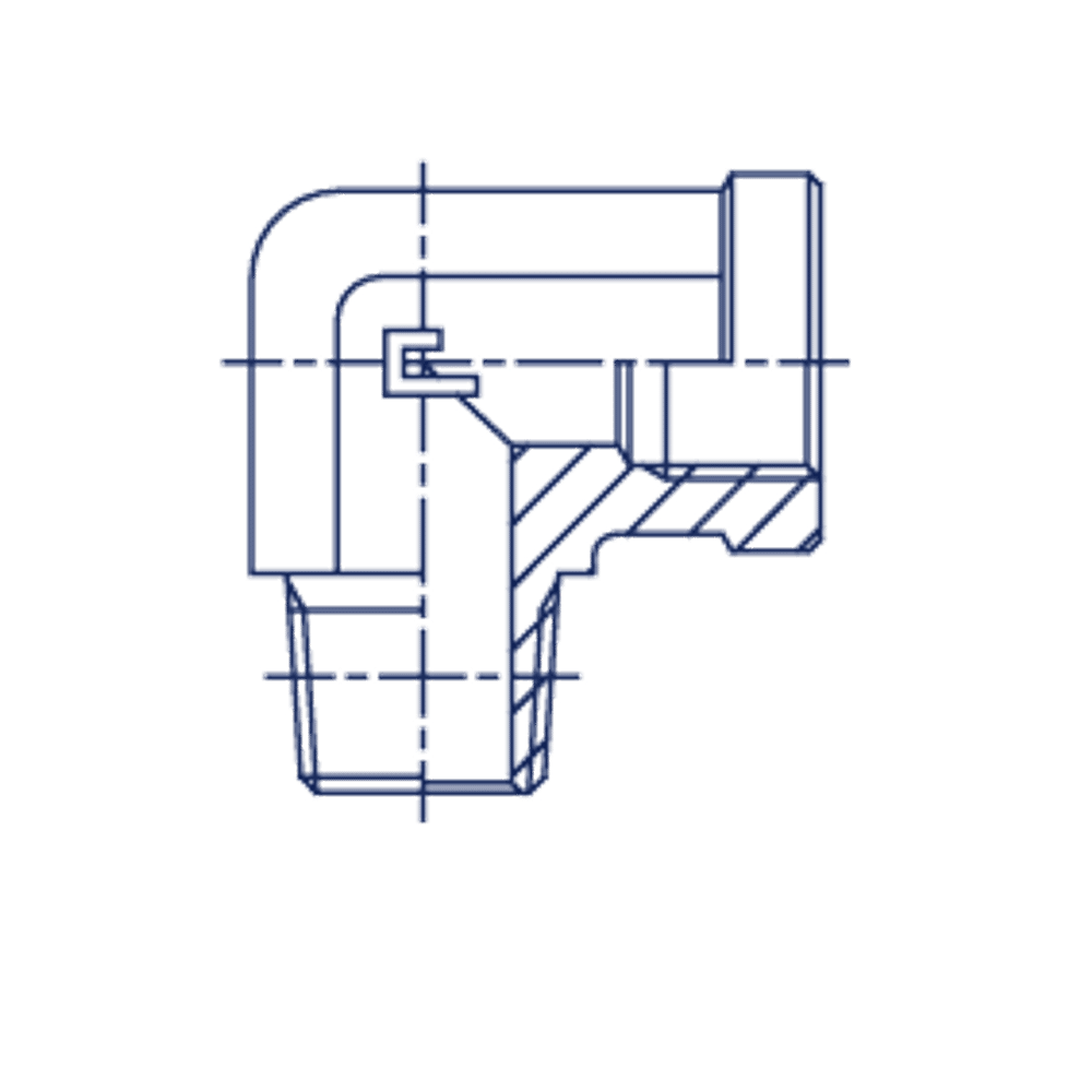 Штуцер FSC90 BSP 3/4 - BSPT 3/4