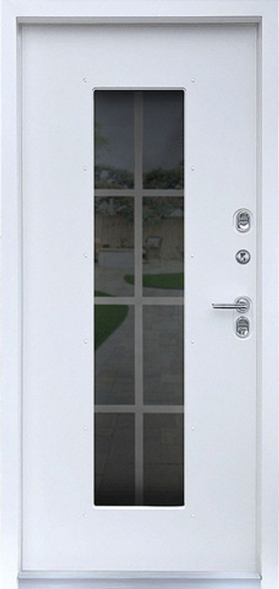 Входная дверь с антивандальным влагостойким порошковым покрытием - 1075