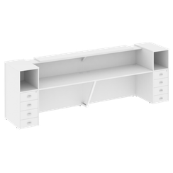 Onix Ресепшн O.R-K-12 Белый Бриллиант 3624*766*1187