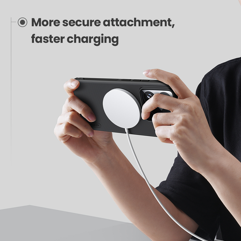 Чехол противоударный от Nillkin c поддержкой MagSafe для Xiaomi 15S Pro, серия Super Frosted Shield Pro Magnetic Case