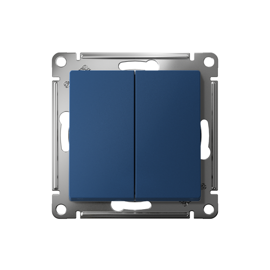 Переключатель 2-кл. AtlasDesign (сх. 6/2) 10AX механизм аквамарин SE ATN001165