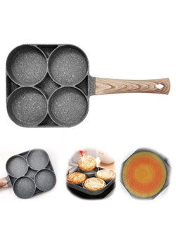 Сковорода для яичницы блинов оладьи сырников 4 секции