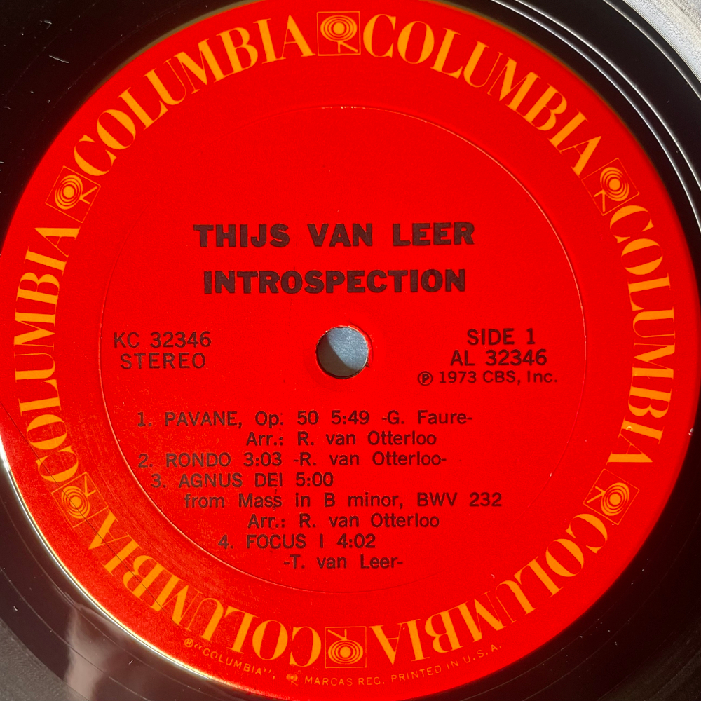 Thijs Van Leer ‎– Introspection (США 1973г.)
