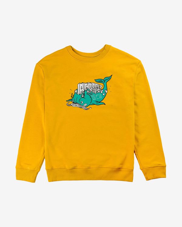 Толстовка "Рыба Кит" Горчица - фото 1