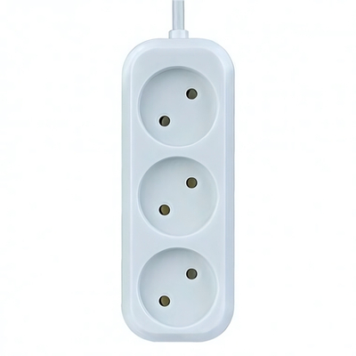 Удлинитель без зазем Perfeo RU POWER 3 роз 1.5 м White