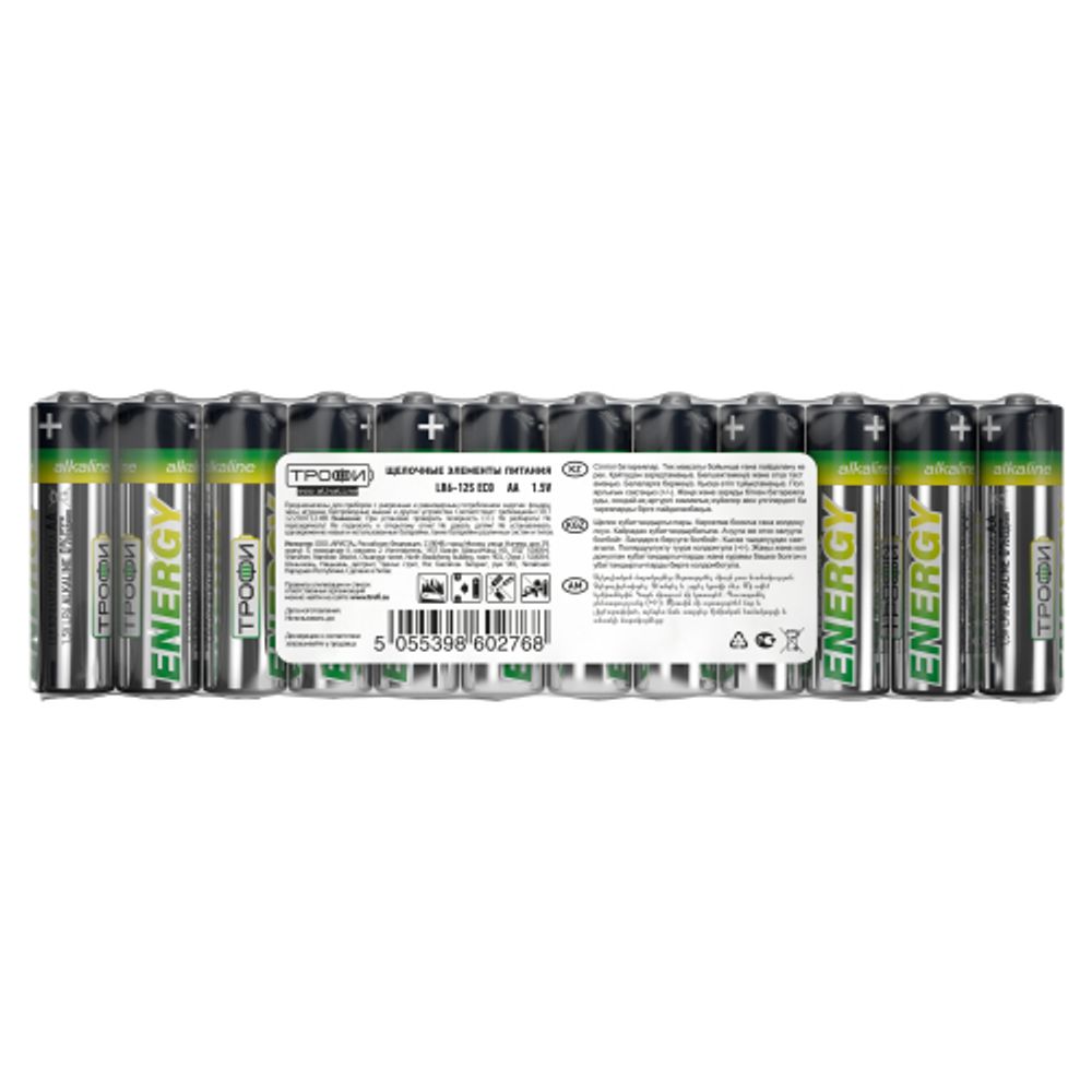 Батарейки Трофи LR6-12S ENERGY Alkaline | Батарейки Щелочные (Алкалиновые)