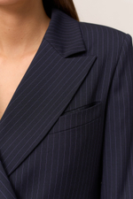 Пиджак двубортный в полоску DAN MARALEX