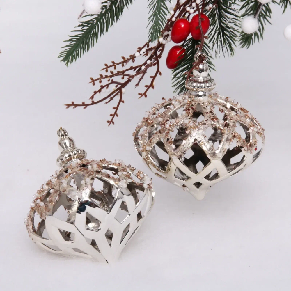 Набор украшений SHINE «Magic lamp» 8,8х10,4 см (2 шт.), light champagne