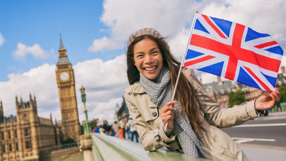 Карта "Великобритания на английском языке" 0,56*0,87