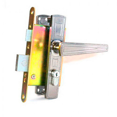 Замок Димитровград врезной "Зенит" ЗВ4-3.01 титан с ручками