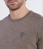 Хлопковый свитер Aeronautica Militare - песочный(MA1388L415)