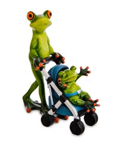 GAEM Art MN-165/1 Фигурка «Лягушки - папа с малышом»