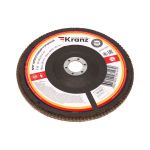 Круг лепестковый торцевой, P80, 180х22,2мм KRANZ