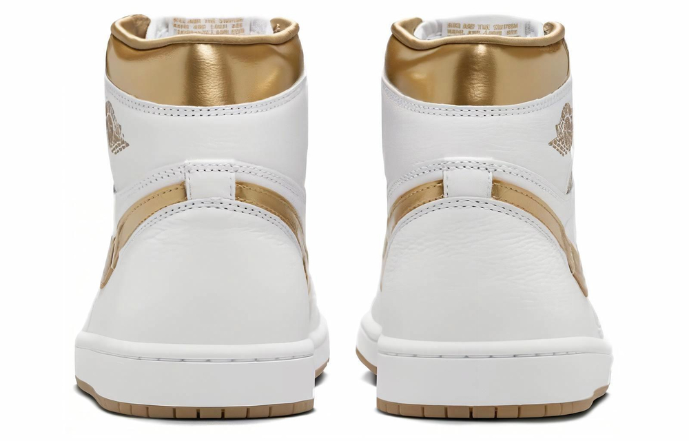 Кроссовки Jordan Air Jordan 1 Og "White And Gold" (Женская размерная сетка)