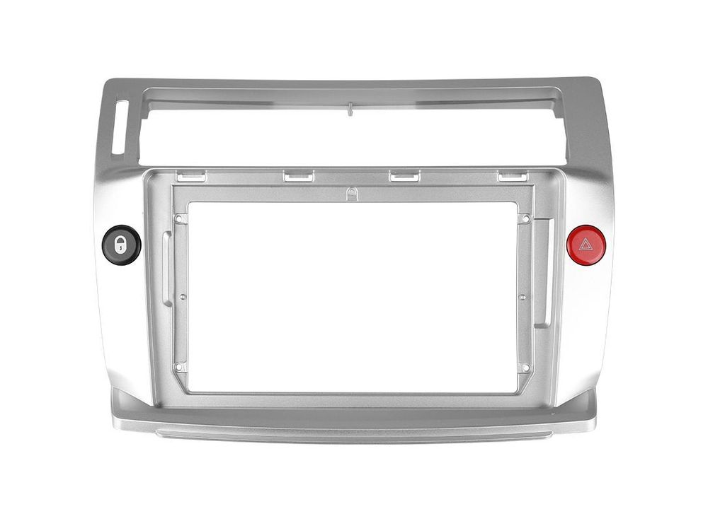 Переходная рамка для Citroen Citroen C4 LA LC C-Triomphe C-Quatre 2004-2014 (серебро) 9.0&quot;