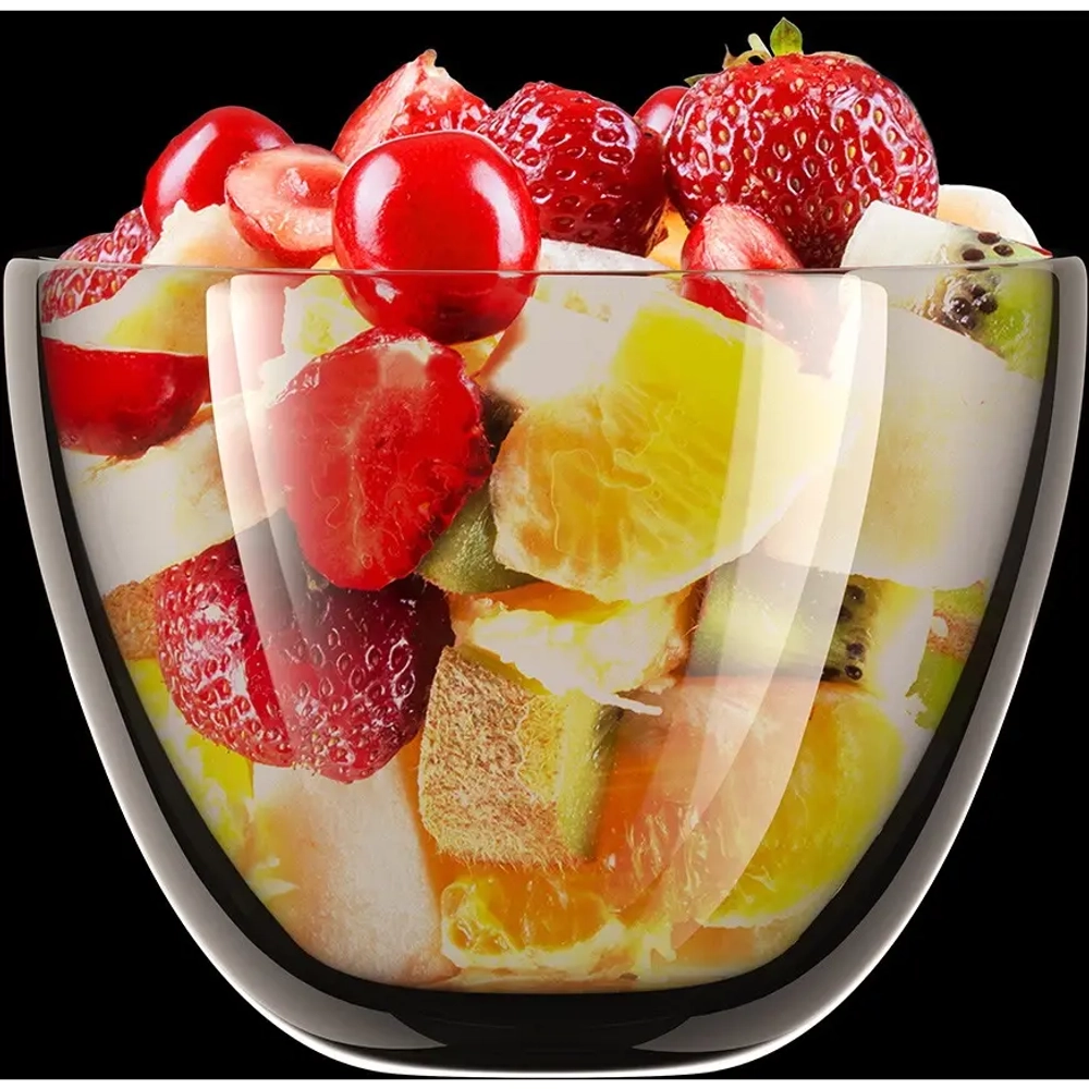 Салатница стеклянная с двойными стенками 500мл Fresco «Marmiton»