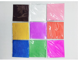 Фольга оберточная для конфет Серебряная 10*10 см, 100 шт.