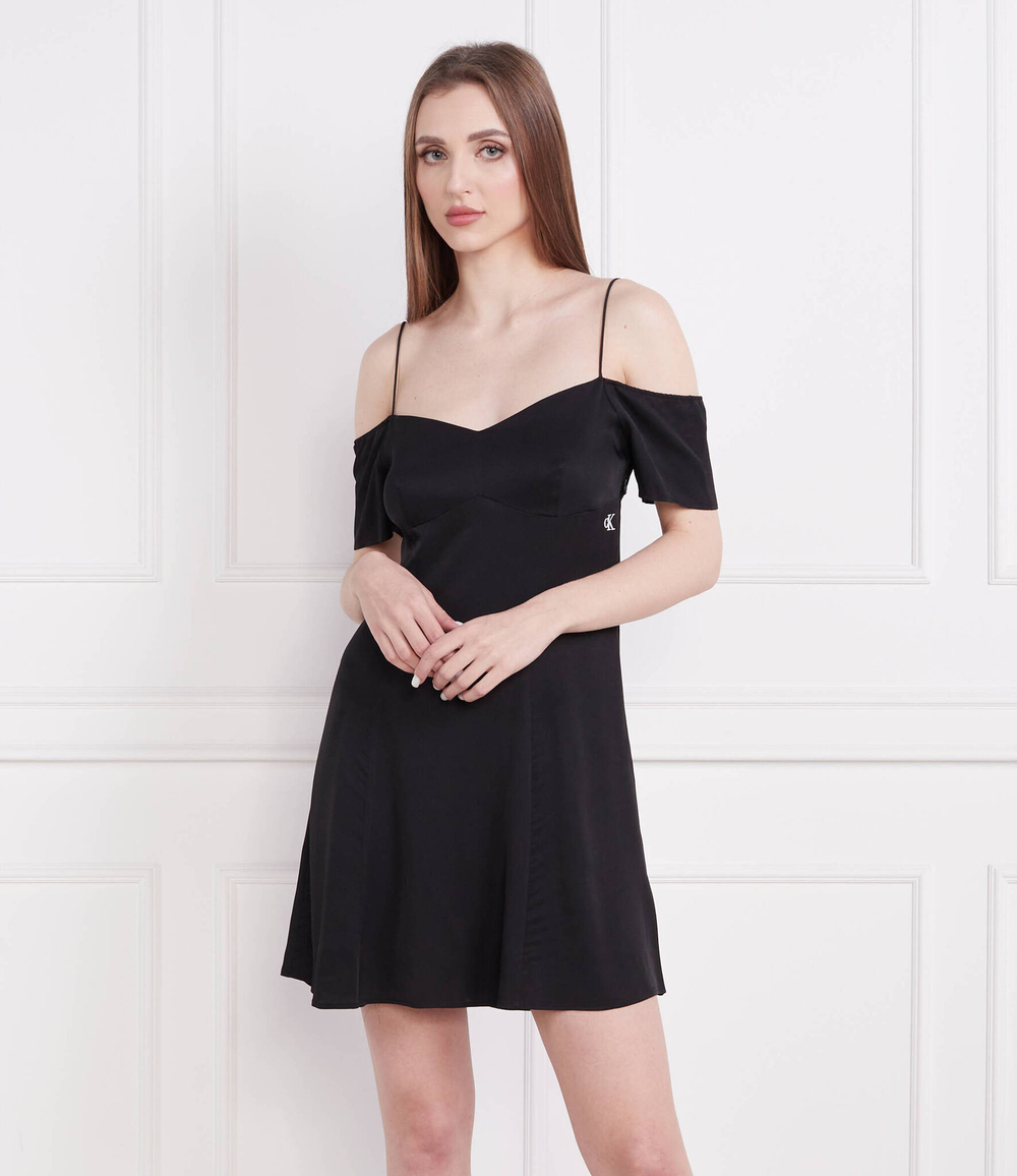 Платье OFF SHOULDER MINI CALVIN KLEIN JEANS - черный(J20J221073)