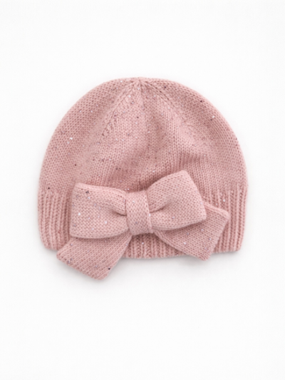 Шапка с бантиком, Розовый