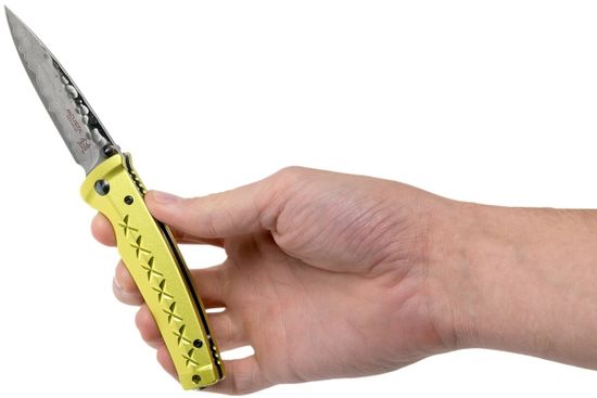 Складной нож Mcusta Bushi Sword c клинком из стали VG-10 San Mai (Laminated Stainlesss Damascus) рукоять алюминий