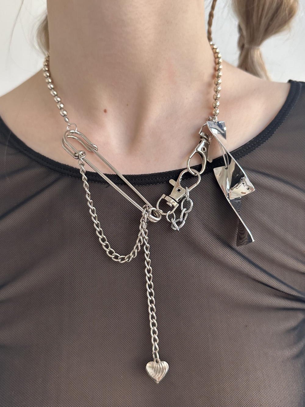 metal mix necklace
