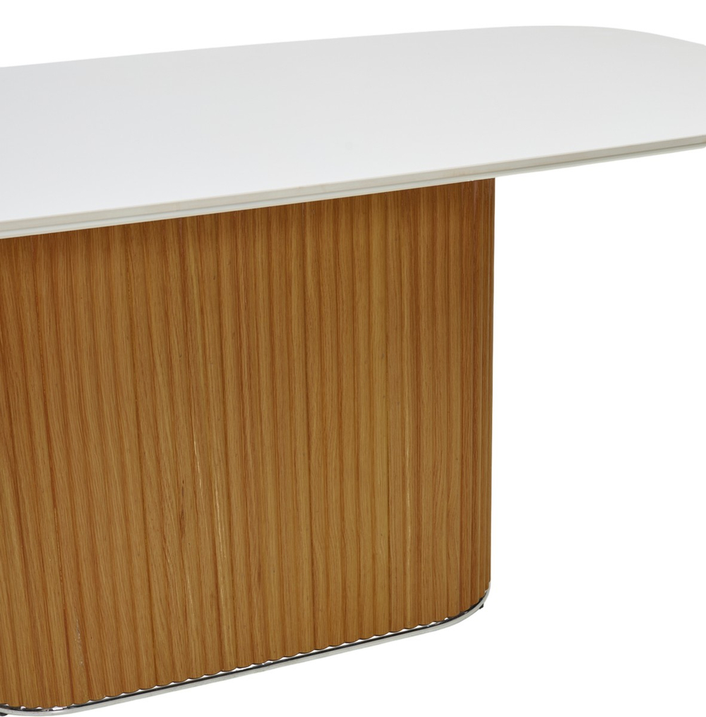 Стол М-City DISAUR Тампа (Tampa) 180 Белый, керамика, Oak