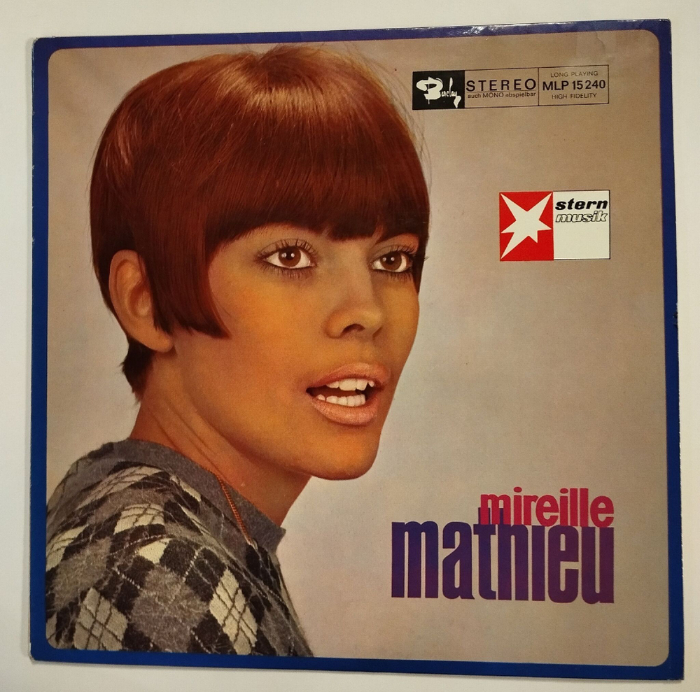 Винтажная виниловая пластинка LP Mireille Mathieu Мирей Матьев (Germany 1966)