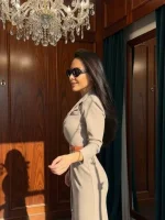 Платье "4 Seasons" с длинным рукавом, Бежевый