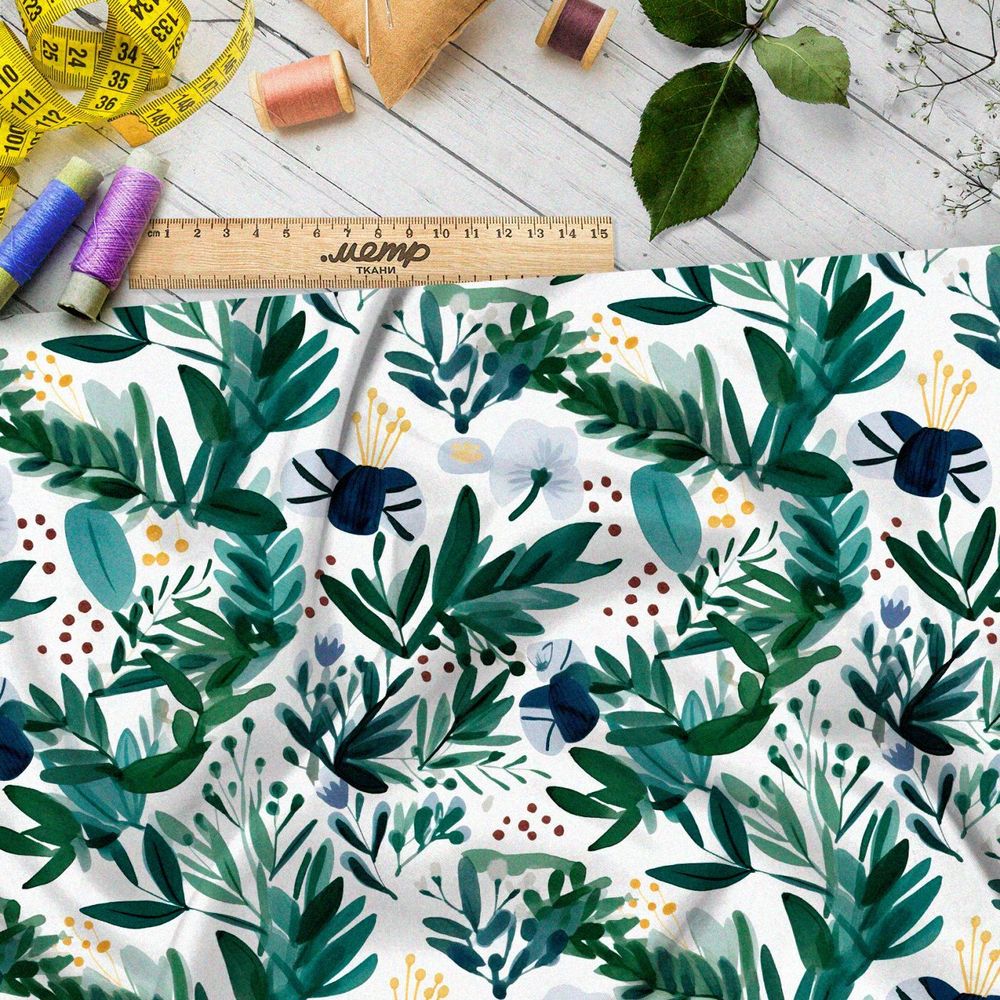 Ткань премиум Оксфорд 600D мелодичные звуки природы