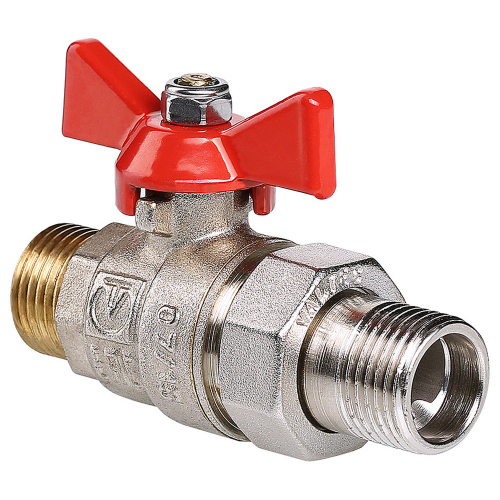 Кран шаровый с накидной гайкой НН наружная наружная резьба 1/2" (Valtec VT.226) уп 10 шт