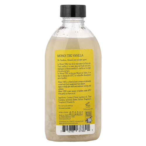 Monoi Tiare Tahiti, Monoi Tiki Tahiti®, кокосовое масло, ваниль, 120 мл (4 жидк. унции)