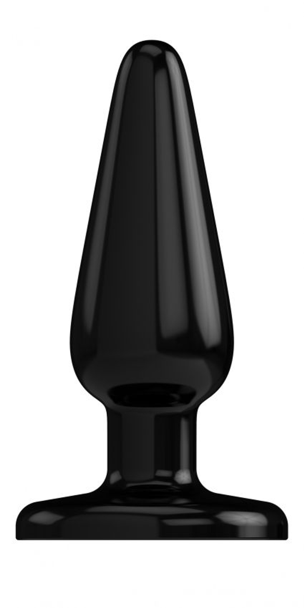 Черный анальный стимулятор Bottom Line - 10,5 см. (Цвет: черный)