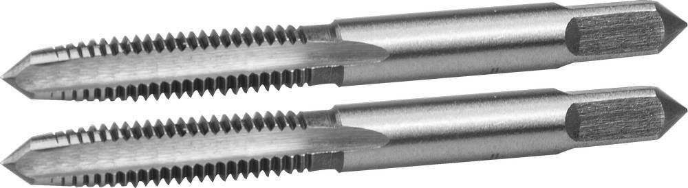 ЗУБР М5x0.8мм, комплект метчиков, сталь 9ХС, ручные, 4-28006-05-0.8-H2