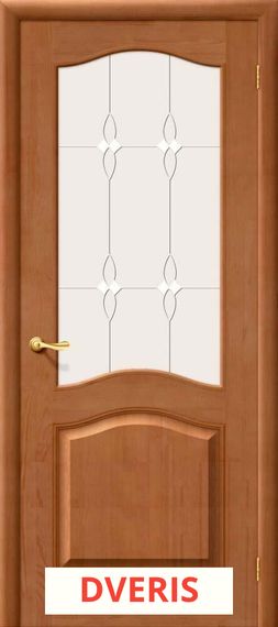 Межкомнатная дверь из массива сосны М7 ПО (Светлый Лак)
