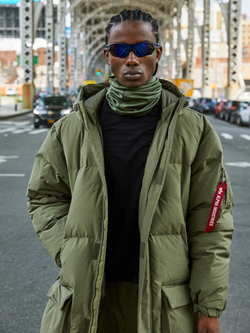 Пуховик мужской ALPHA INDUSTRIES LONG PUFFER PARKA