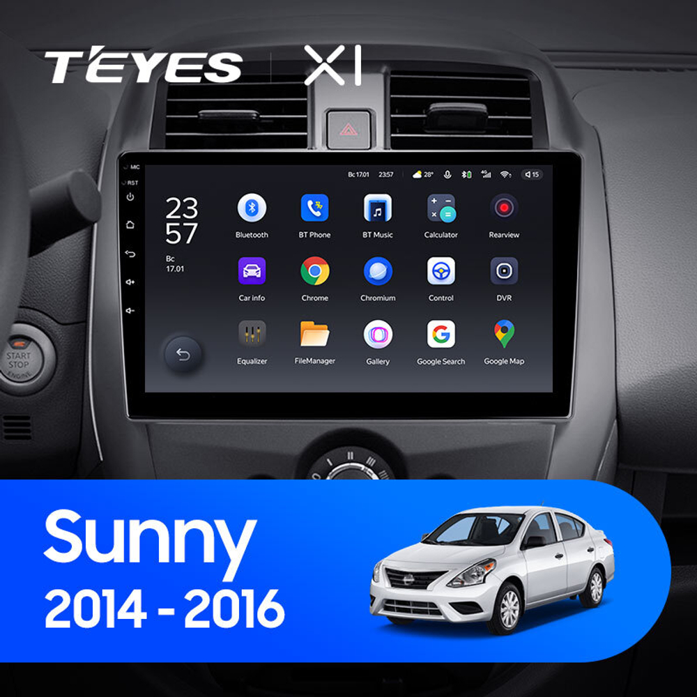 Teyes X1 10,2" для Nissan Sunny 2014-2016