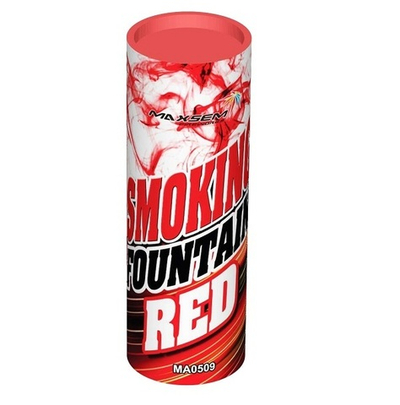 Дымовой фонтан цветной SMOKING FOUNTAIN RED 1,75" 30сек. h-115мм