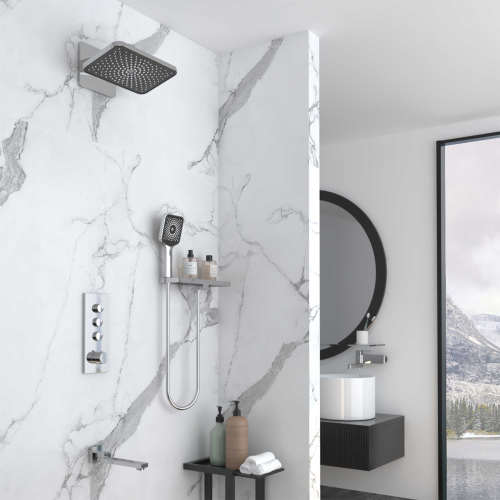 Душевой комплект Vincea VSFW-433TI4RCH встраиваемый, термостатический, трехрежимный, хром