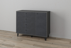 Комод Катрин-13, Графит, Гранит лофт