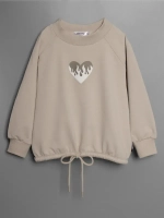 Свитшот для девочки осенний с завязками