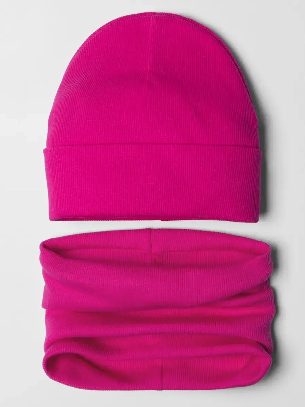 Шапка для девочки со снудом на осень